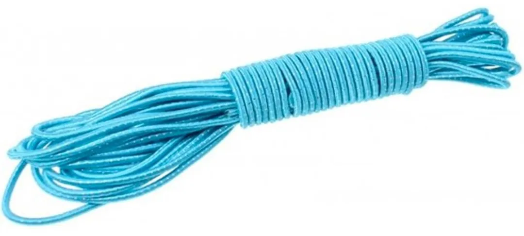 Johntoy Springelastiek 10m - Blauw met Glitter