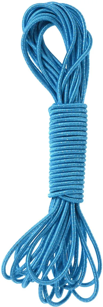 Johntoy Springelastiek 10m - Blauw met Glitter