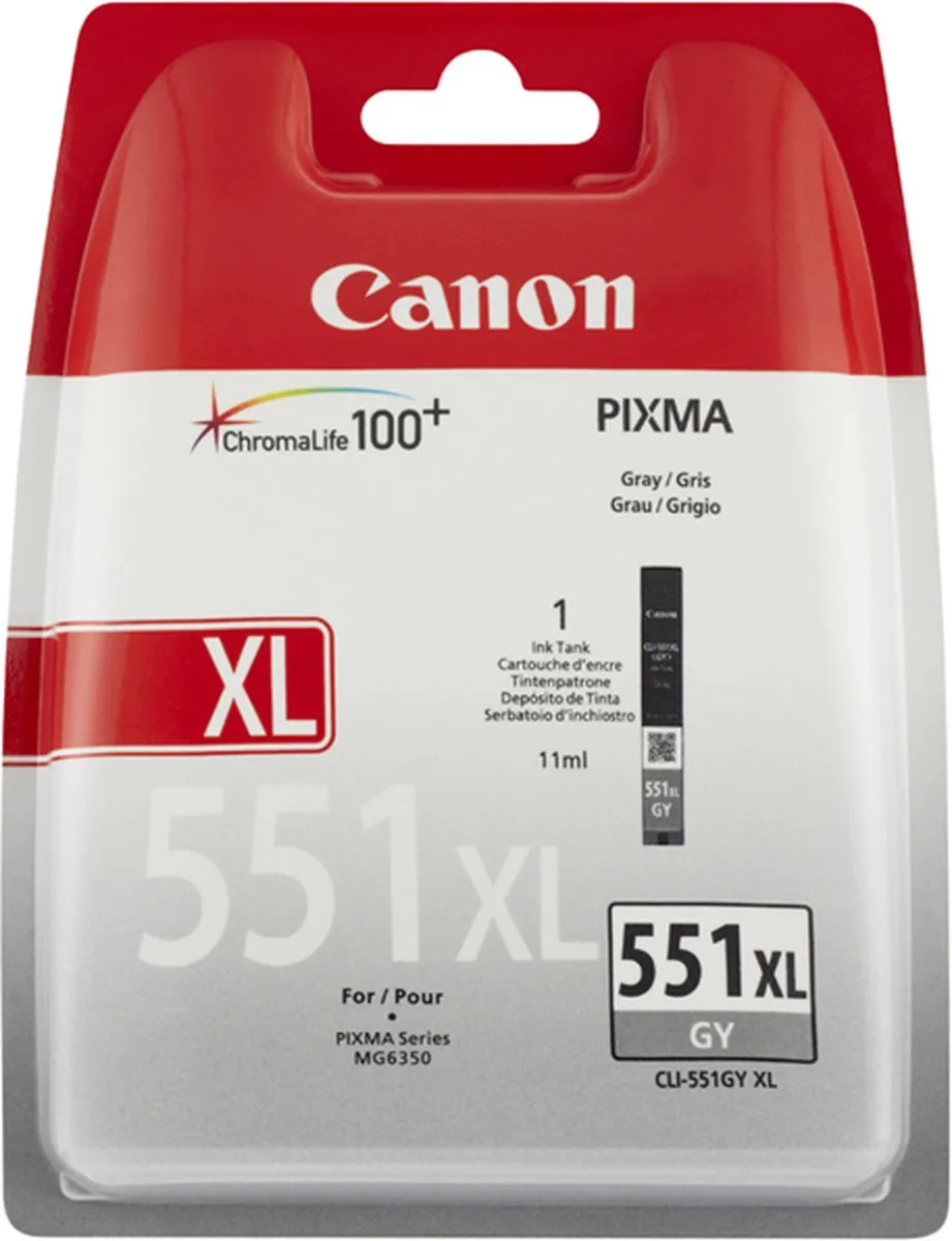 Canon CLI-551XL Inktcartridge Grijs