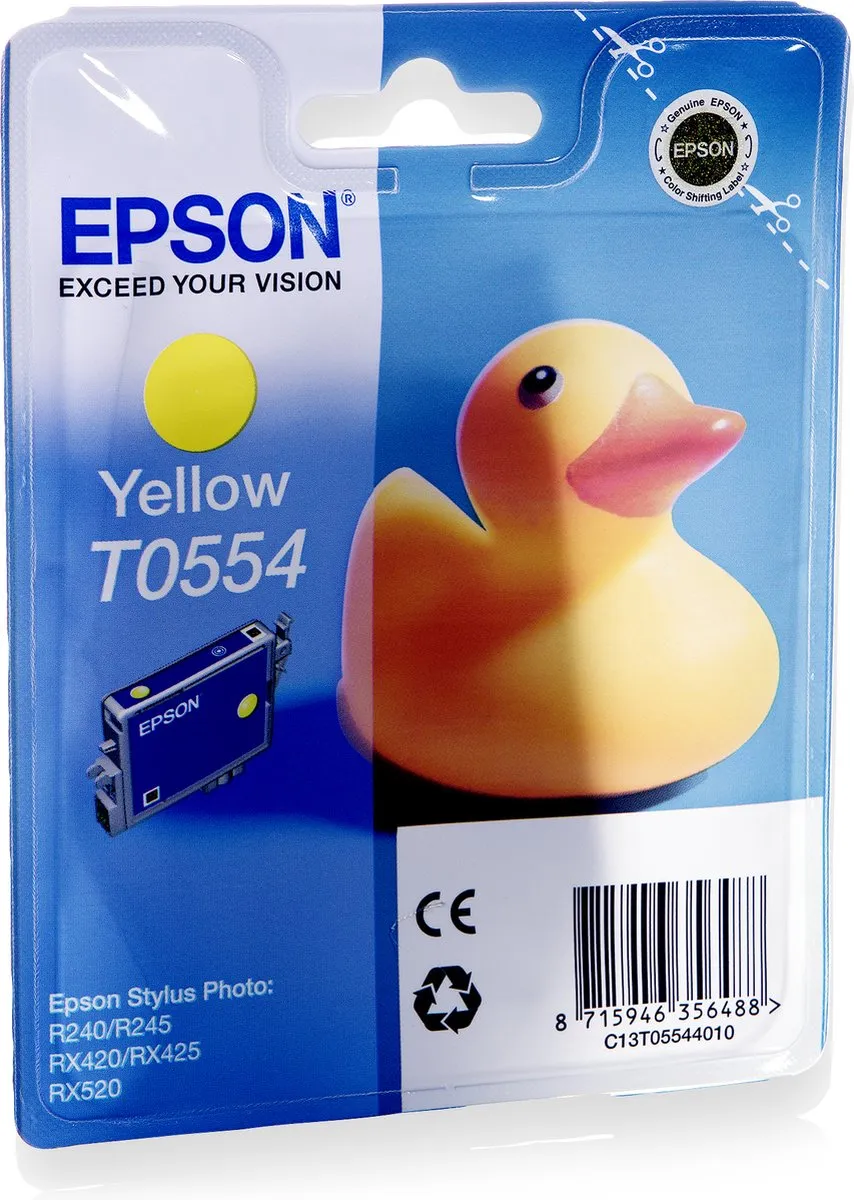 Epson T0554 Inktcartridge Geel