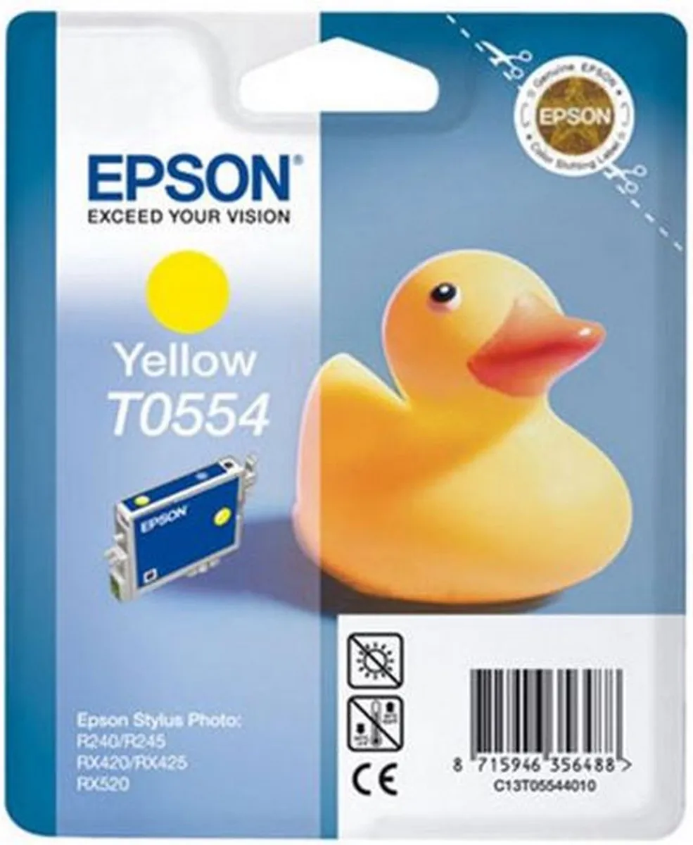 Epson T0554 Inktcartridge Geel - 8ml