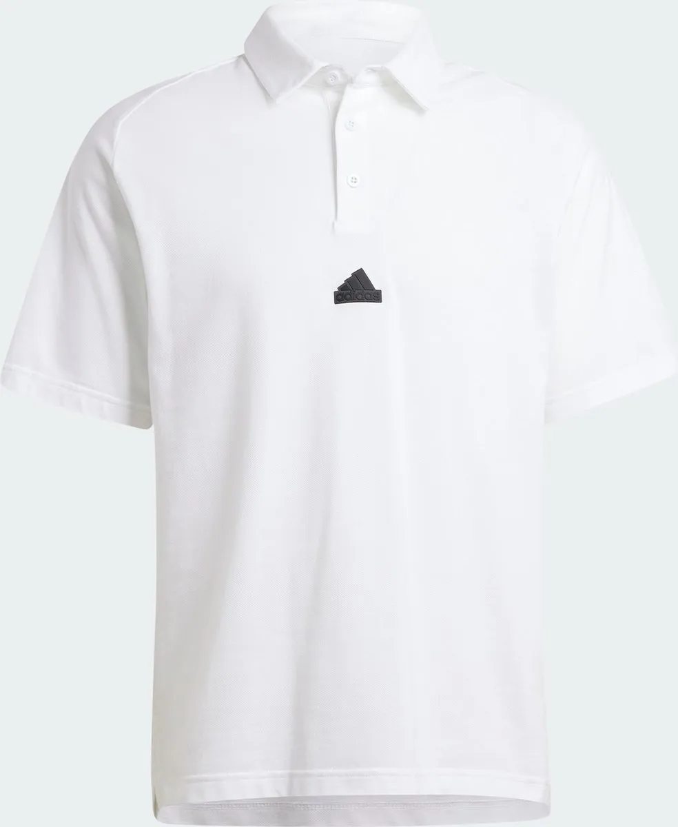 adidas Z.N.E. Premium Poloshirt IJ6136 - Heren - Wit - S