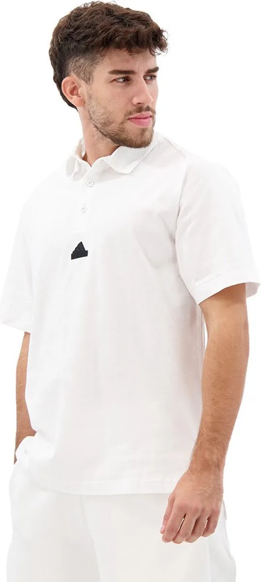 adidas Z.N.E. Premium Poloshirt IJ6136 - Heren - Wit - S