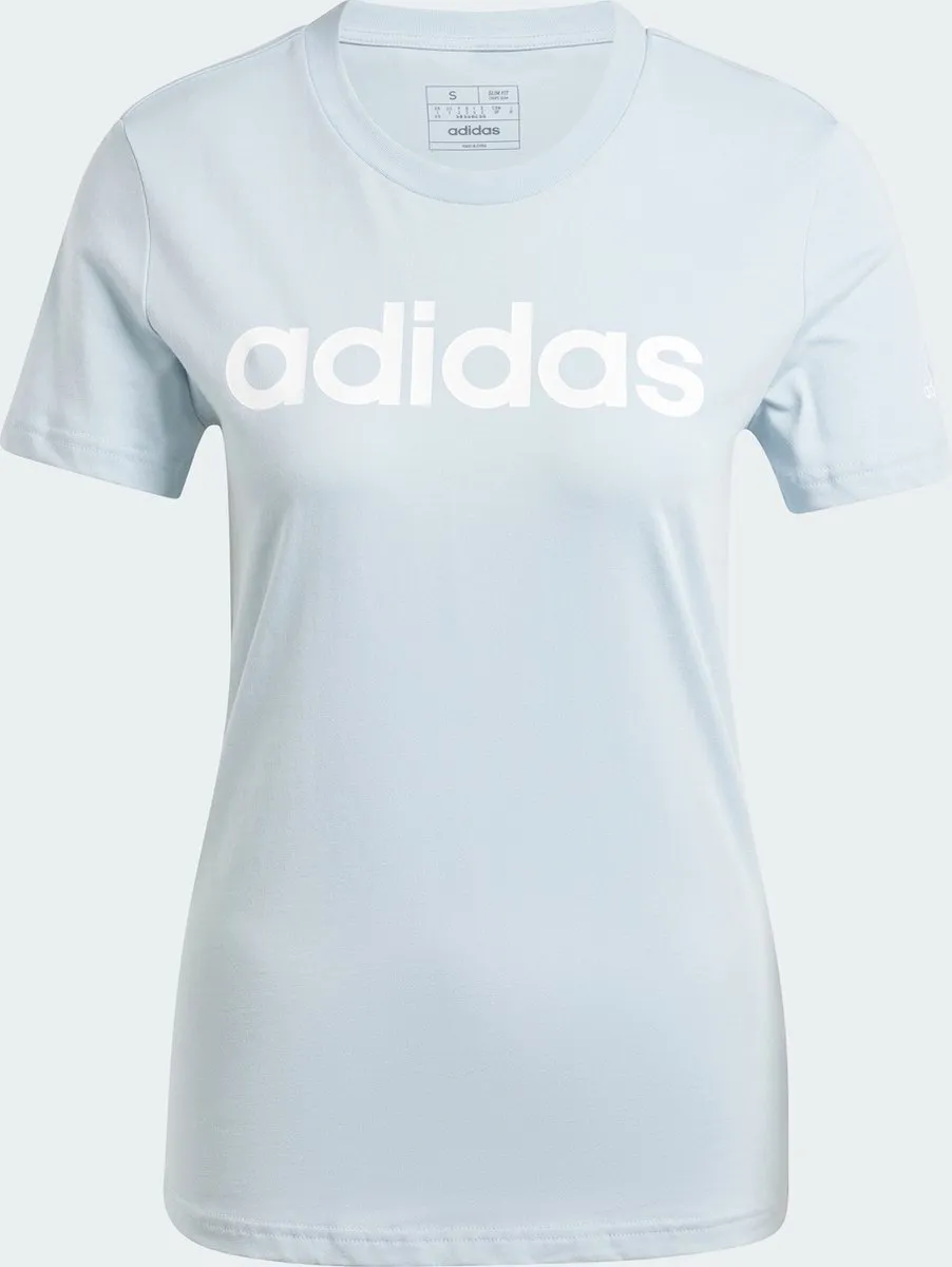 adidas Essentials Slim Logo T-shirt IY9188 - Blauw - XS