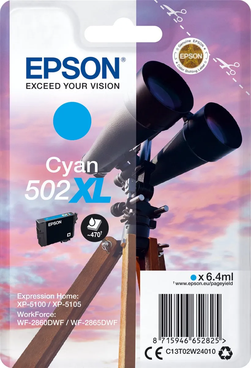 Epson 502XL C13T02W24010 Inktcartridge