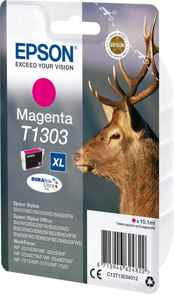 Epson T1303XL Magenta Inktcartridge - 10.1ml