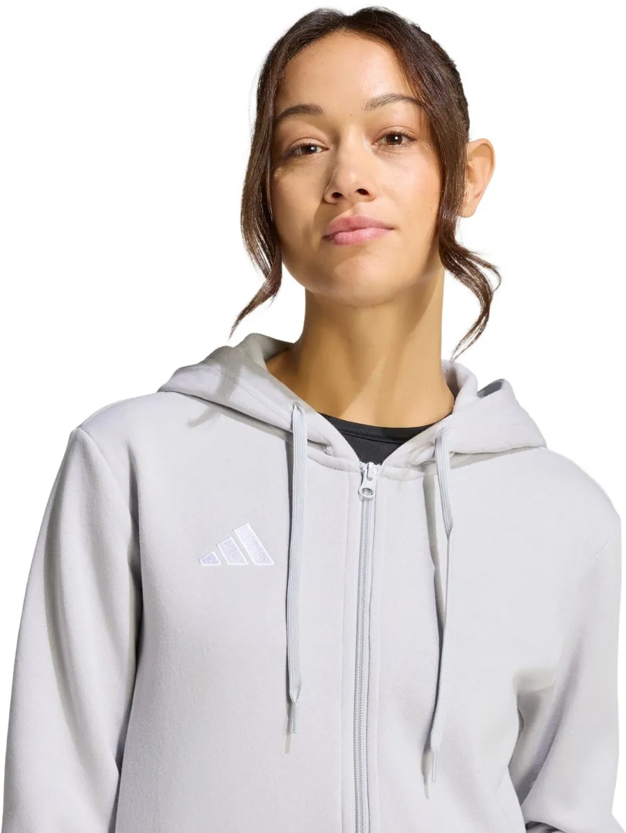 adidas Entrada 26 Full Zip Hoodie - Grijs