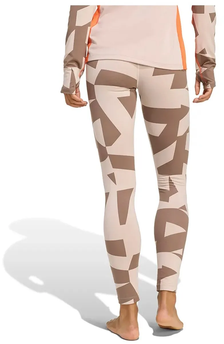 Adidas Multi Synthetic Base Layer Leggings XS - Wonder Taupe