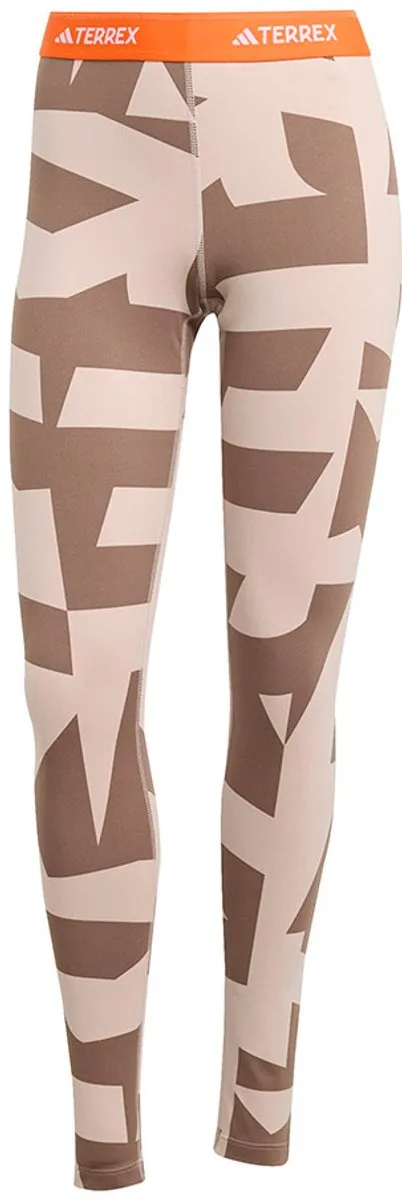 Adidas Multi Synthetic Base Layer Leggings XS - Wonder Taupe