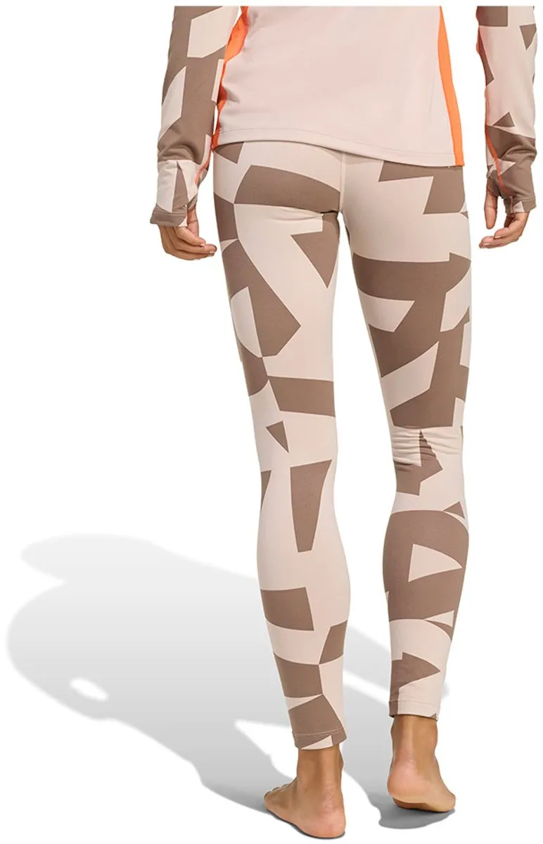 Adidas Multi Synthetic Base Layer Leggings XS - Wonder Taupe