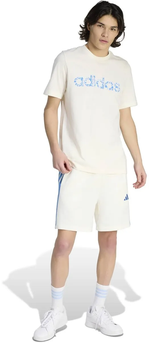 Adidas M 3S FT Heren Sportshort - Wit - Maat S