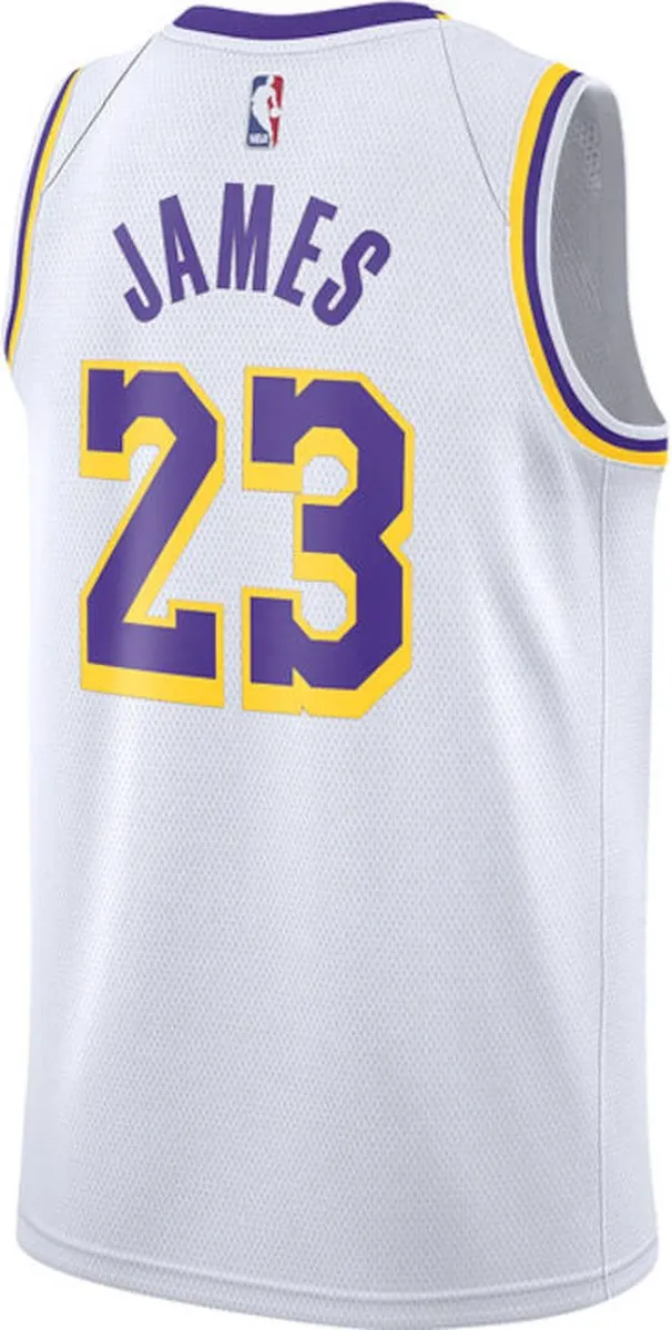 Nike Los Angeles Lakers LeBron James Jersey AA7101-111 - XXL Wit