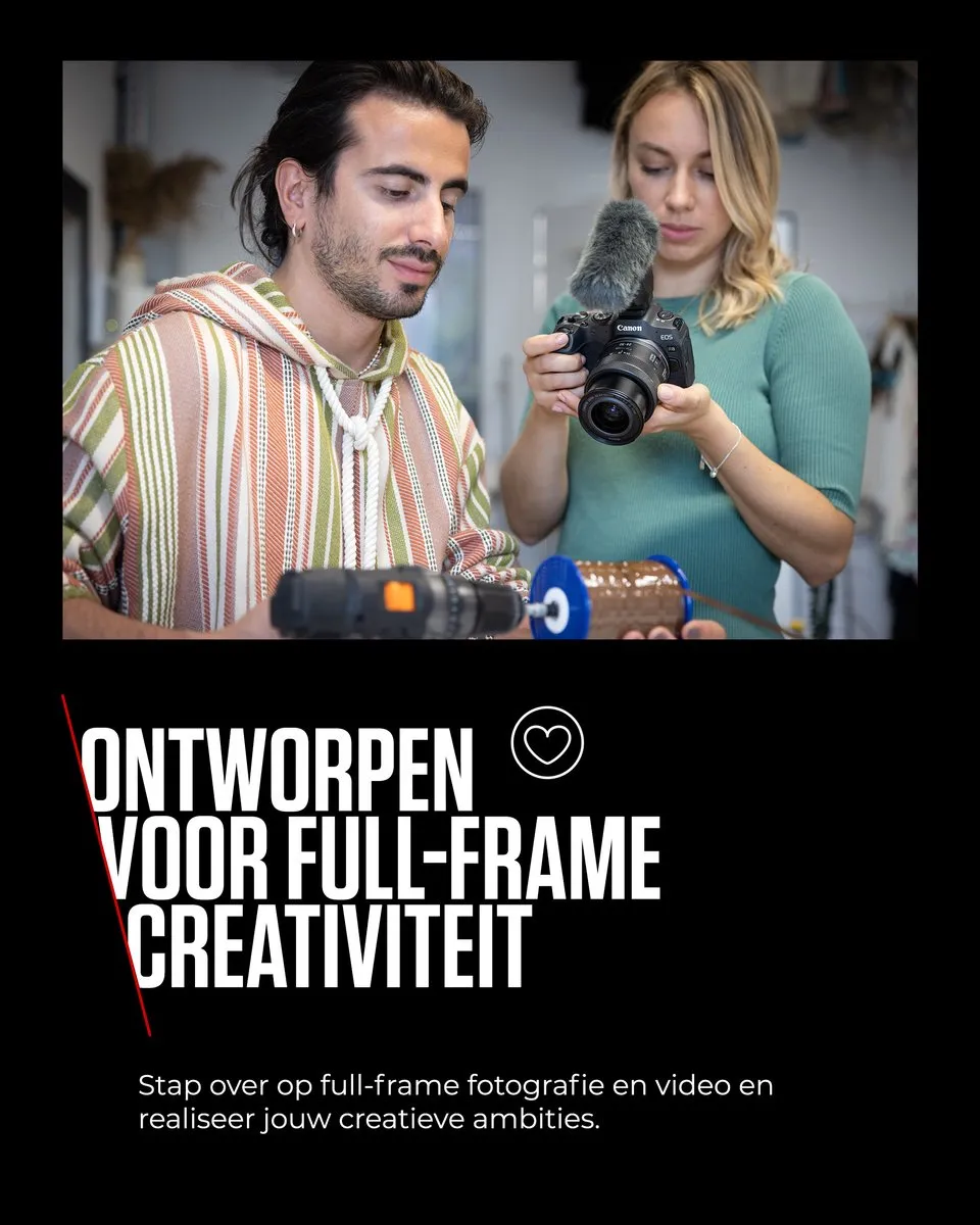 Canon EOS R8 RF 24-50mm IS STM 24.2MP - 4K - Zwart