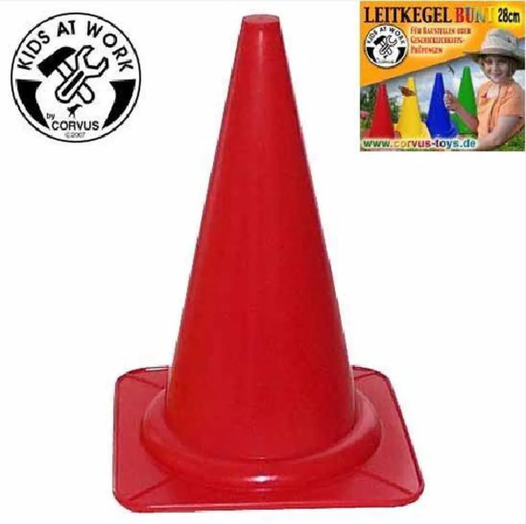 Kids At Work Pylon 28cm Kunststof - Rood