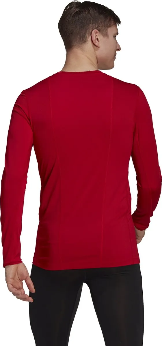 Adidas Techfit Long Sleeve Top GU7336 - Compressieshirt - XL - Rood