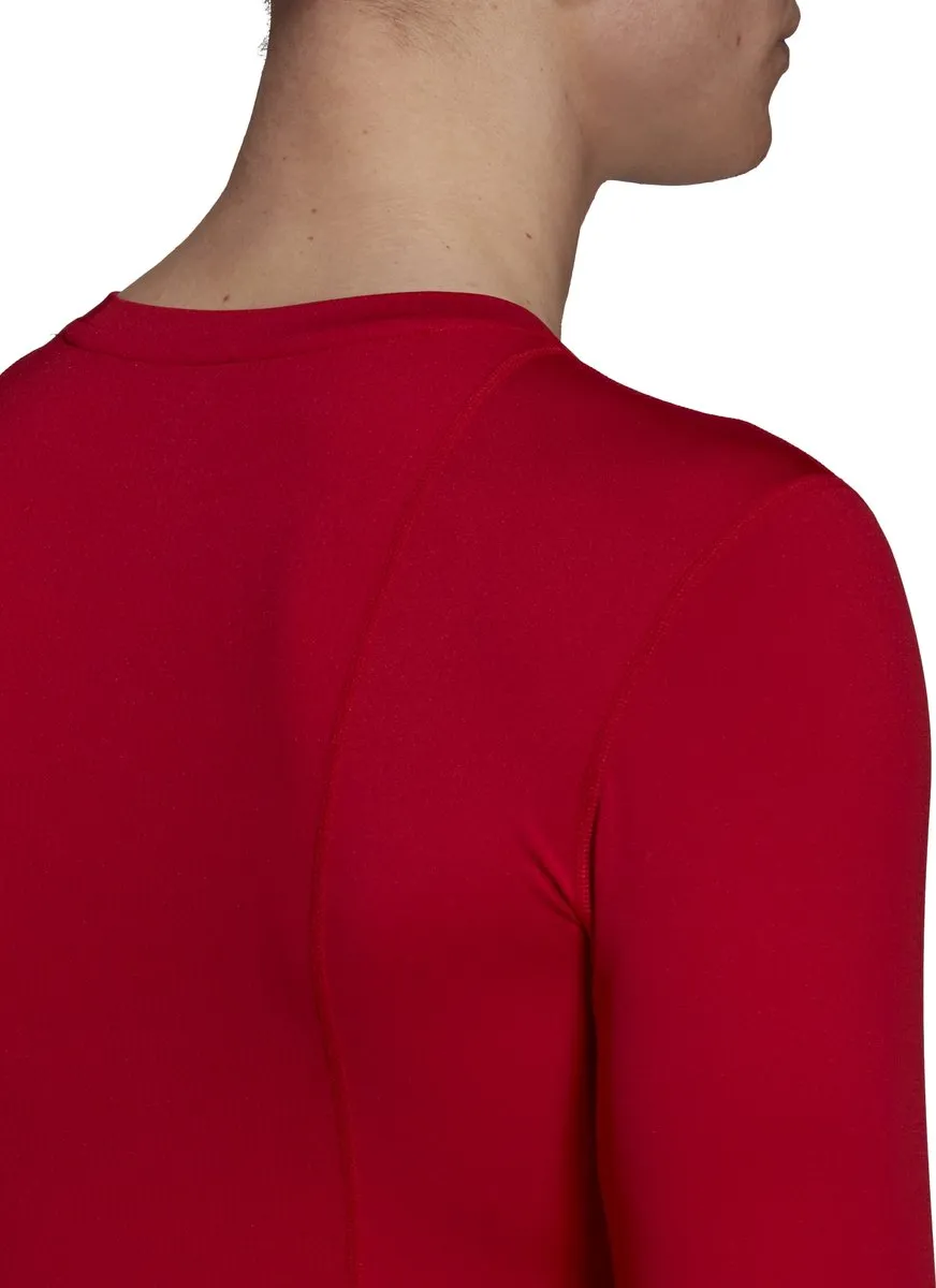 Adidas Techfit Long Sleeve Top GU7336 - Compressieshirt - XL - Rood