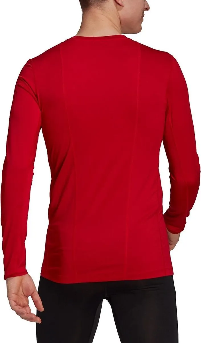 Adidas Techfit Long Sleeve Top GU7336 - Compressieshirt - XL - Rood