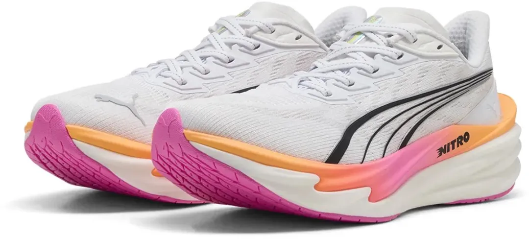 PUMA Deviate Nitro 4 Hardloopschoenen 36 - Weg - Wit/Rood/Rosa