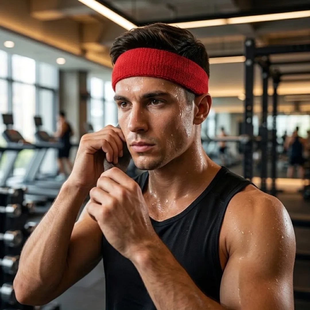 NuveX Sport Hoofdband Set 3-delig - Rood/Wit/Blauw