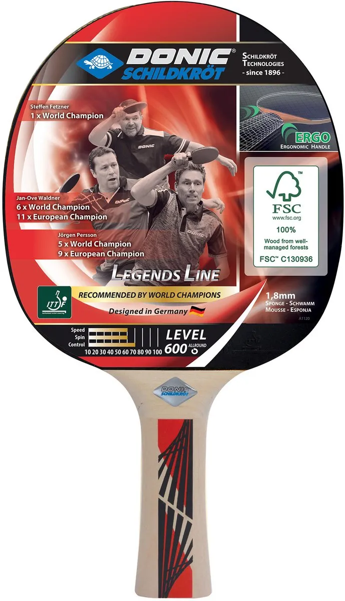 Schildkröt Legends 600 Tafeltennisbat