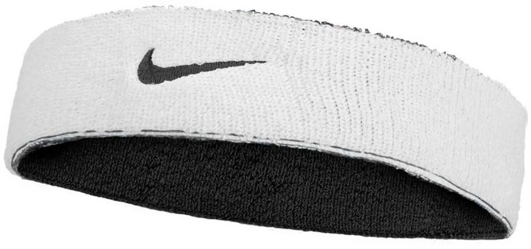 Nike Swoosh Classic Reversible Hoofdband - One Size - Zwart/Wit