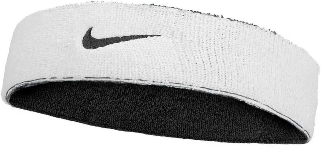 Nike Swoosh Classic Reversible Hoofdband - One Size - Zwart/Wit