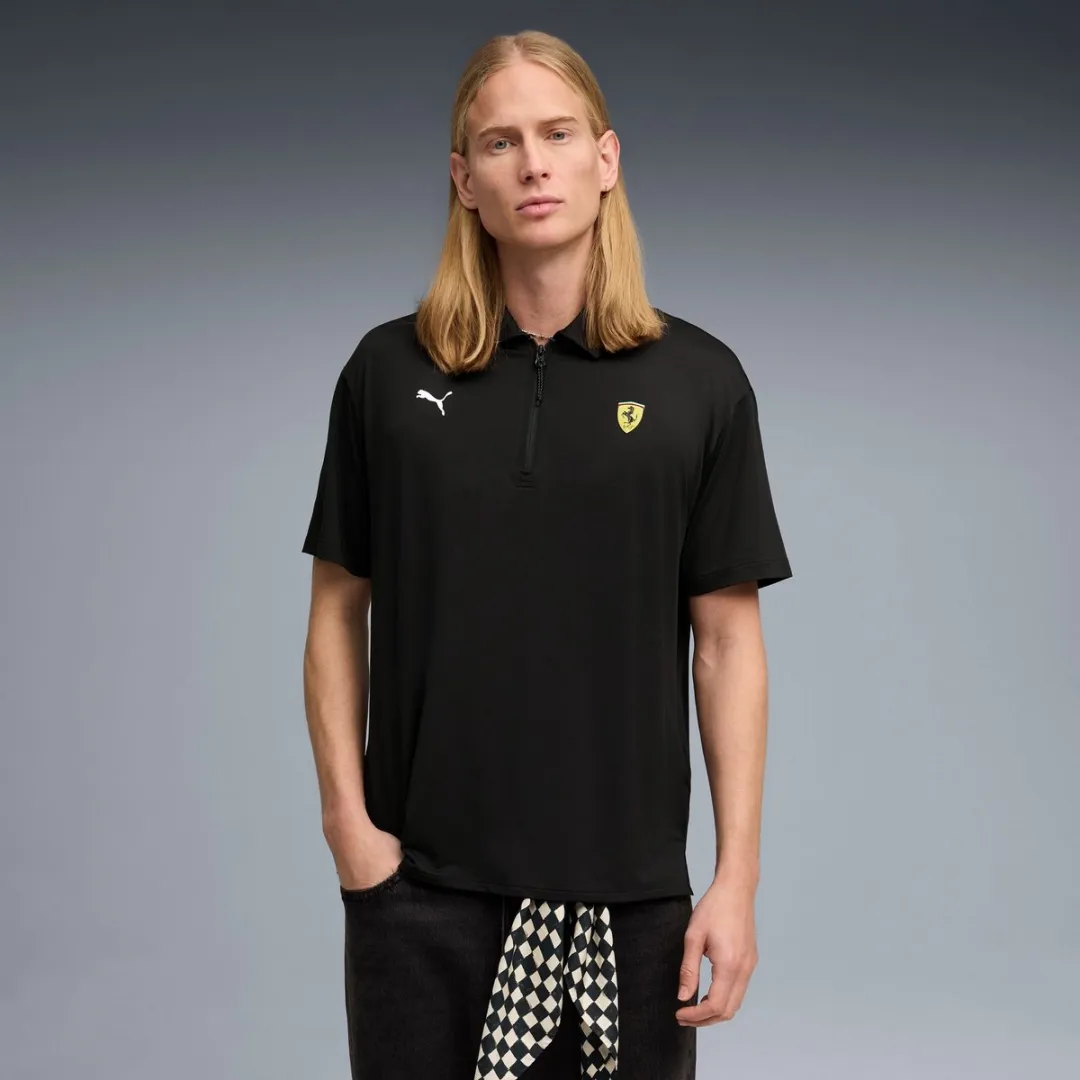 PUMA Ferrari Cloudspun Poloshirt M - Zwart