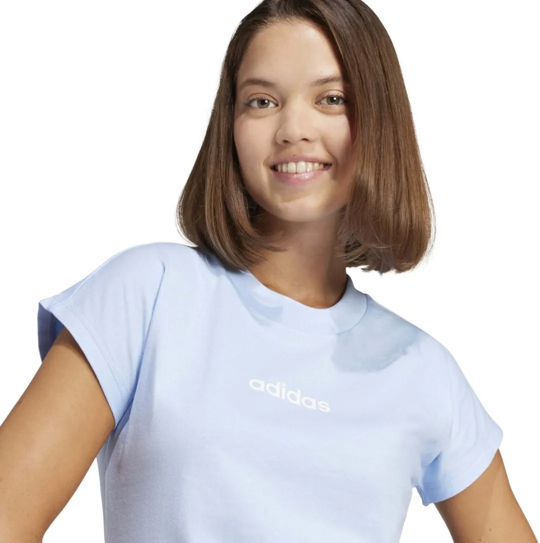 adidas Sport W Lin Sj T-Shirt - Blauw XS