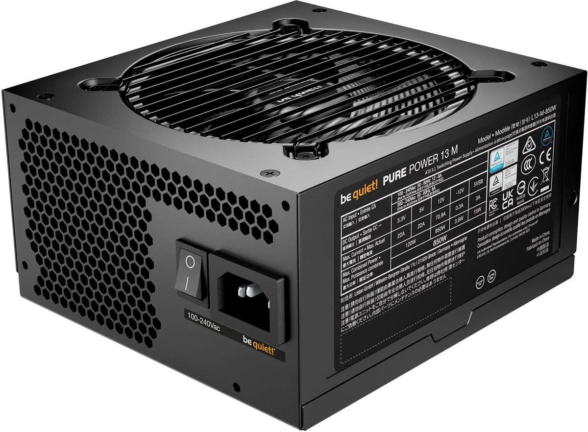 be quiet! BP027EU Voeding 850W - Zwart