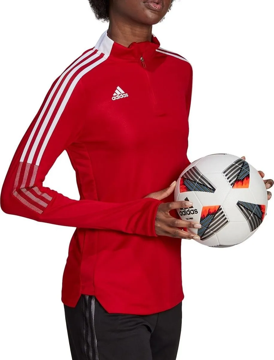 Adidas Tiro 21 Dames Ziptop - XS - Rood