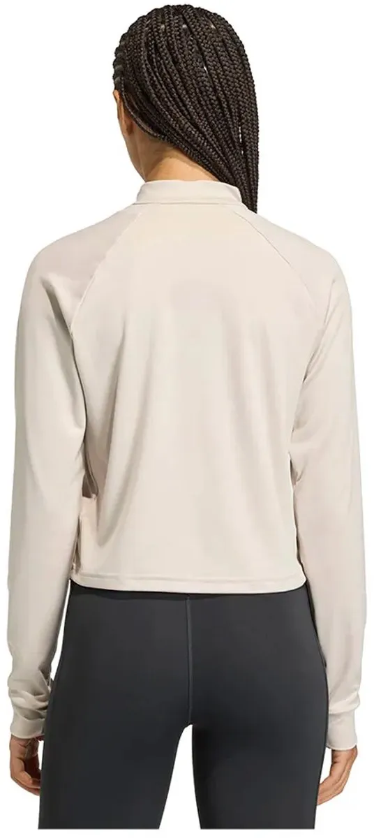 Adidas Train Essentials Minimal Branding Cover Up Sweatshirt - S