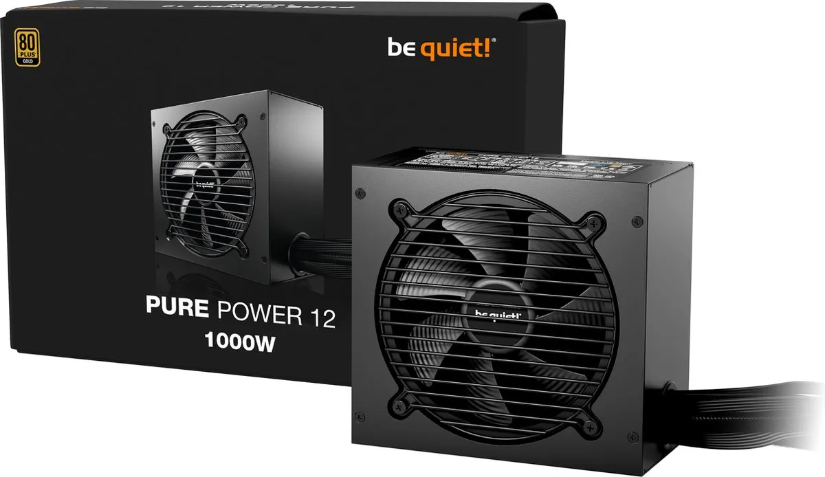be quiet! Pure Power 12 M BP005EU Voeding 1000W - Volledig Modulair