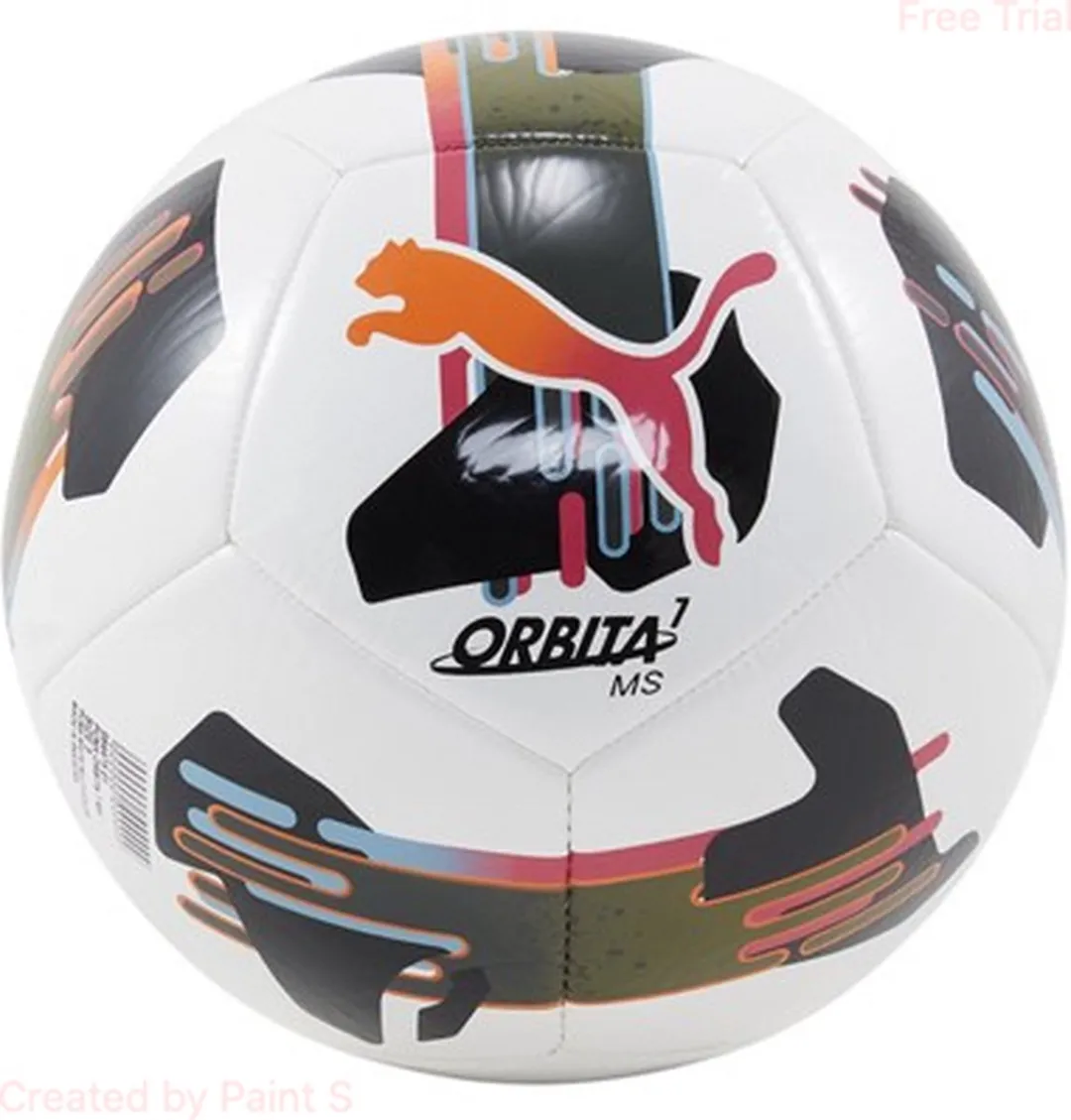 PUMA Orbita 7 MS Voetbal Maat 5 - Wit/Multicolor