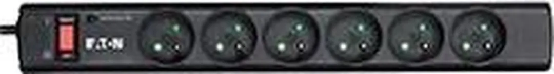 Eaton Protection Strip 6 FR PS6F Stekkerdoos - 6x Frans - Zwart