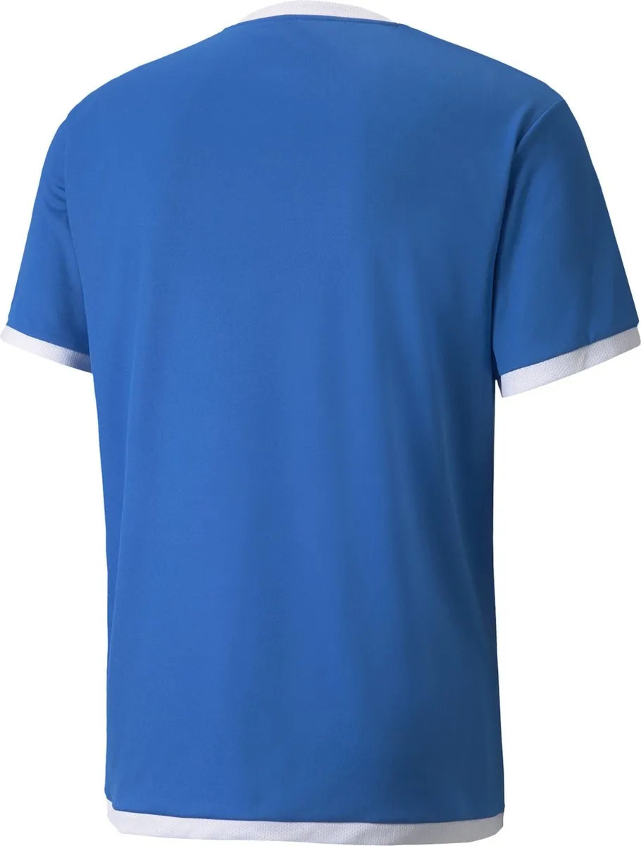 PUMA teamLIGA Heren Jersey Electric Blue Lemonade-Puma White XXL