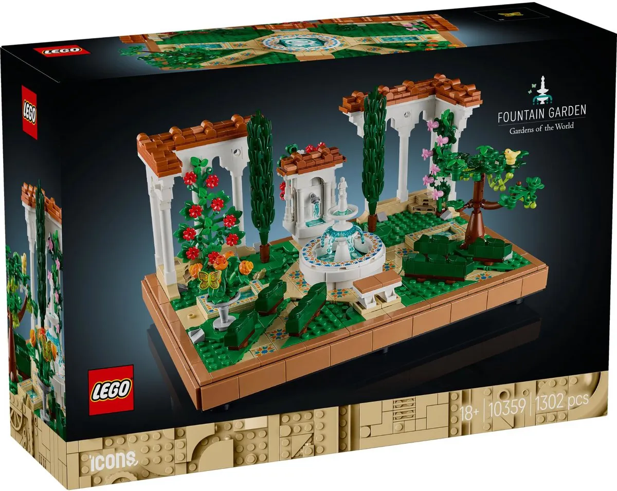 LEGO Icons Tuin met fontein 10359 - 1302 Stukken