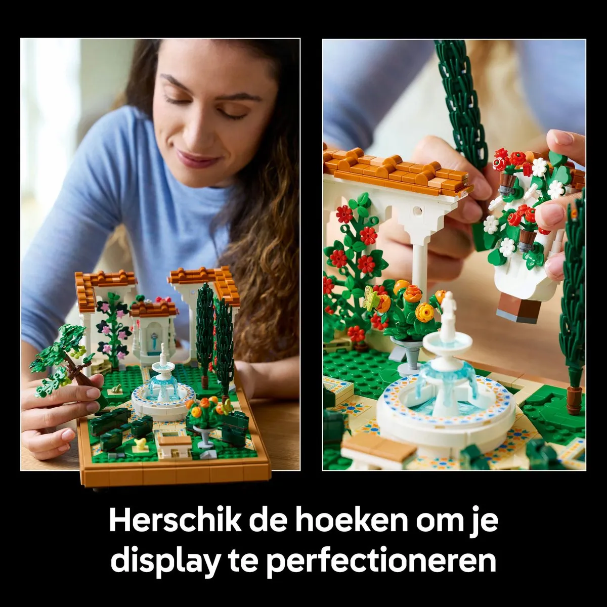 LEGO Icons Tuin met fontein 10359 - 1302 Stukken