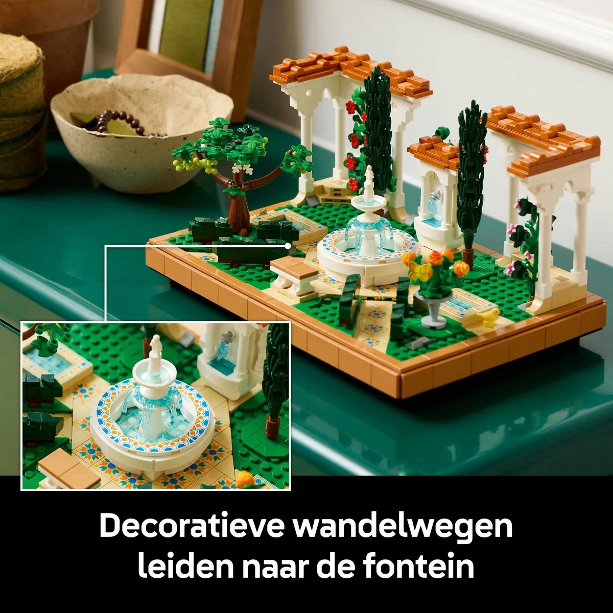 LEGO Icons Tuin met fontein 10359 - 1302 Stukken - afbeelding 6 van 6