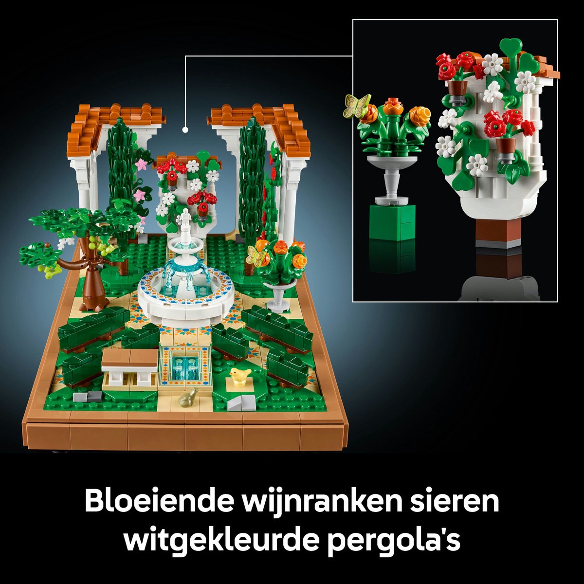 LEGO Icons Tuin met fontein - 10359