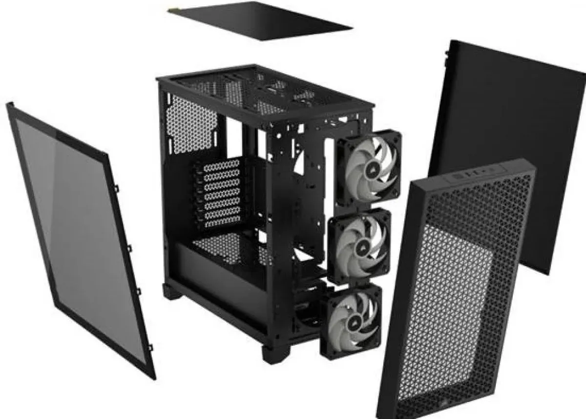 Corsair 3000D RGB Airflow Midtowermodel ATX - Zwart