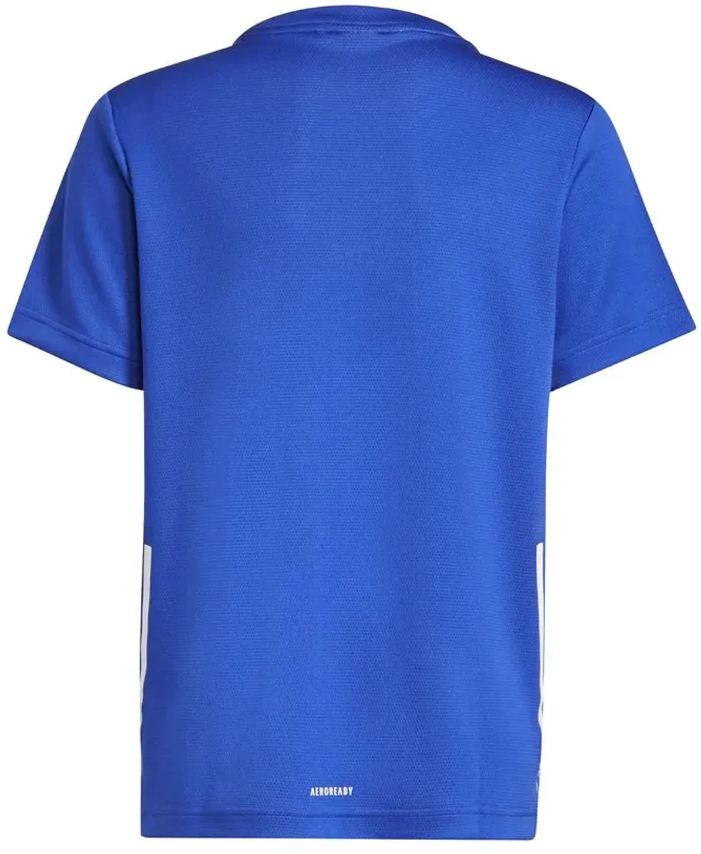 Adidas AEROREADY Tee Youth - Kinder T-shirt 128 - Blauw