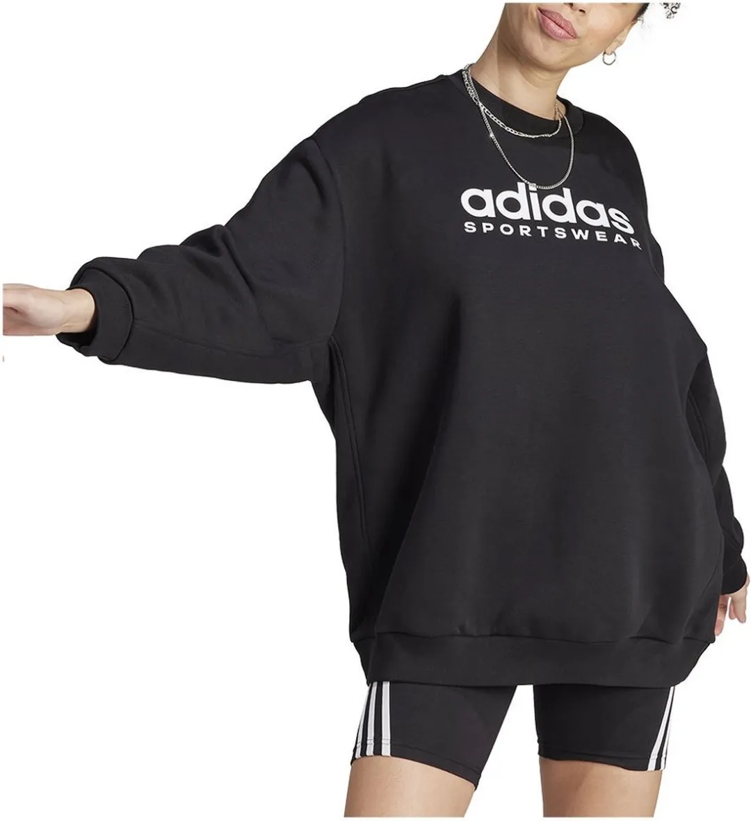 adidas All Szn Fleece Graphic Sweatshirt - Zwart S