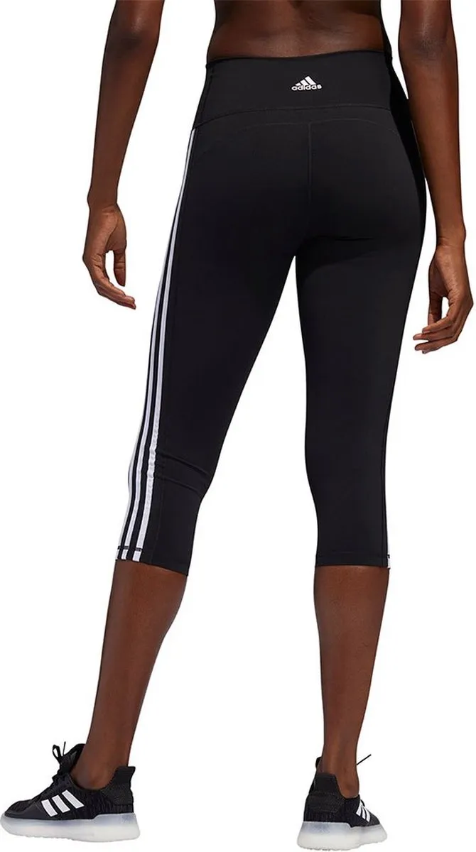 Adidas Believe This 2.0 3-Stripes Sportlegging Dames - S - Zwart/Wit