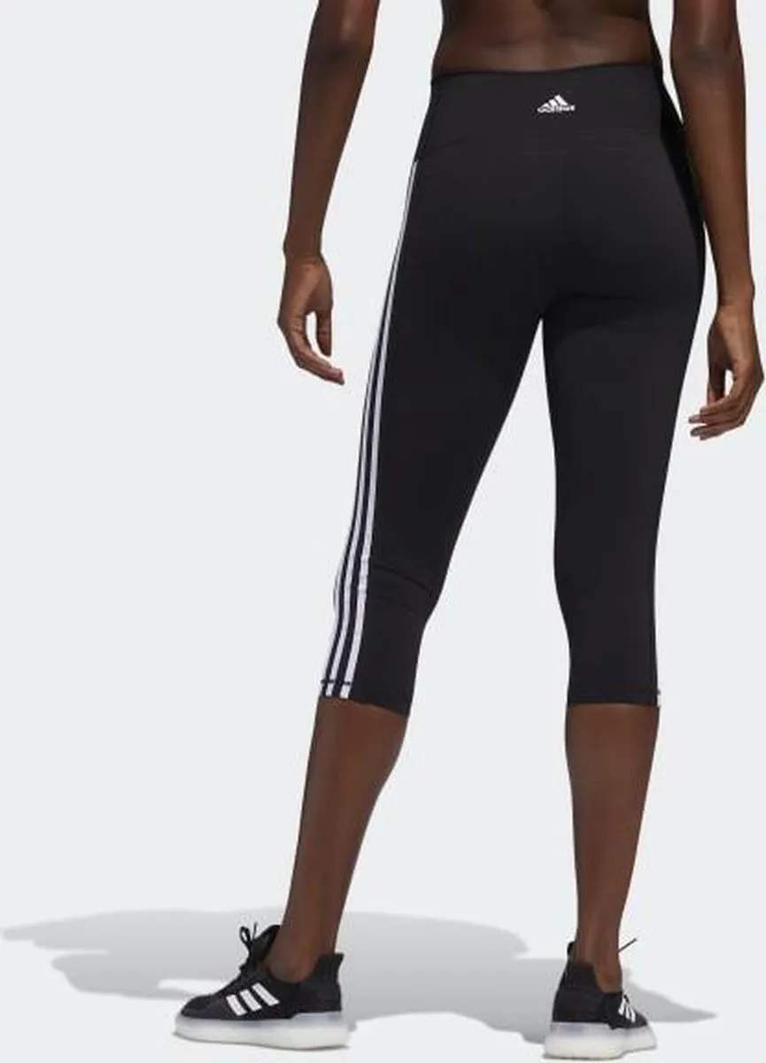 Adidas Believe This 2.0 3-Stripes Sportlegging Dames - S - Zwart/Wit