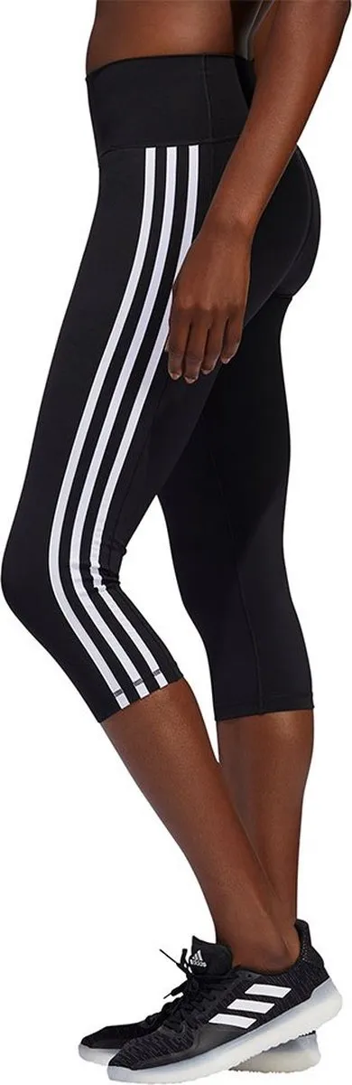 Adidas Believe This 2.0 3-Stripes Sportlegging Dames - S - Zwart/Wit