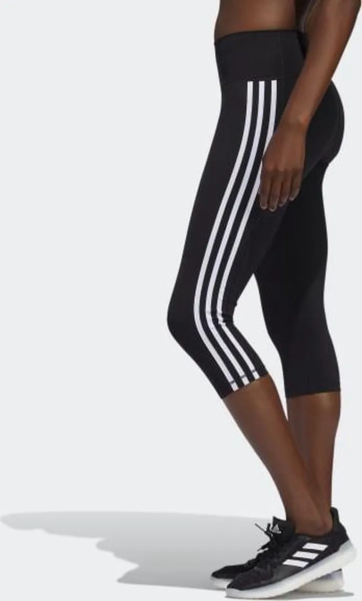 Adidas Believe This 2.0 3-Stripes Sportlegging Dames - S - Zwart/Wit