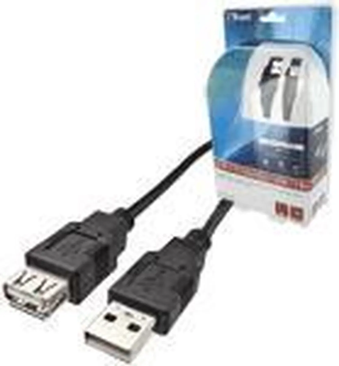 Trust USB 2.0 Verlengkabel 1.8m - Zwart