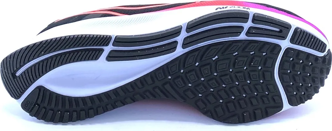 Nike Air Zoom Pegasus 38 Heren Hardloopschoenen - Maat 42 - Zwart/Rozerood