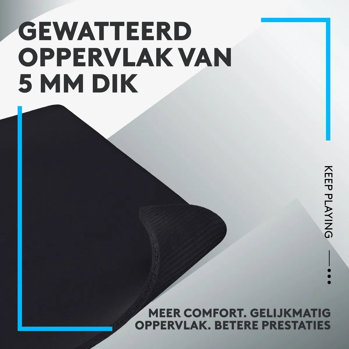 Logitech G740 Stoffen Gaming Muismat 460x400mm - Zwart