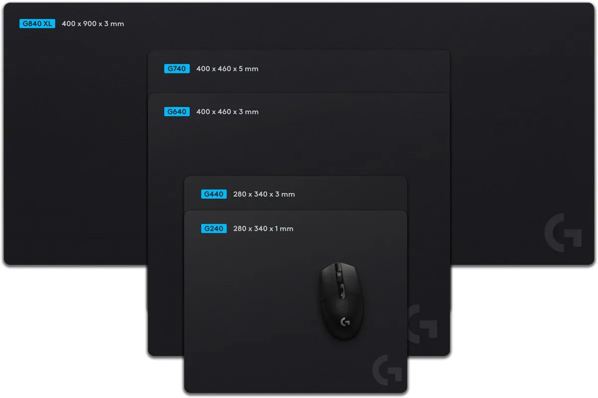 Logitech G740 Stoffen Gaming Muismat 460x400mm - Zwart